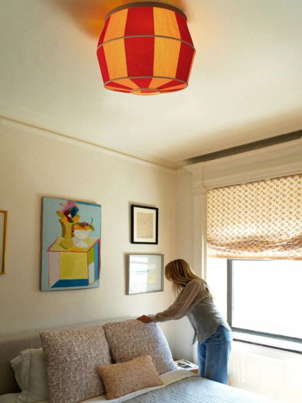 Tulip Gem Ceiling Boob Light Cover Shade - Gem Stripes - Picture 2 of 4